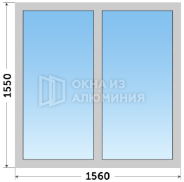 Алюминиевое окно Schuco AL-1002