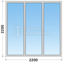 Алюминиевое остекление дома под ключ AL-260